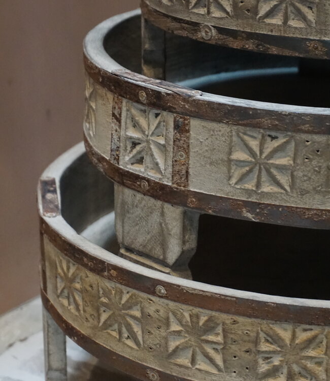 Rene Houtman Chakki tafeltjes | Set Van 3 | Grijs