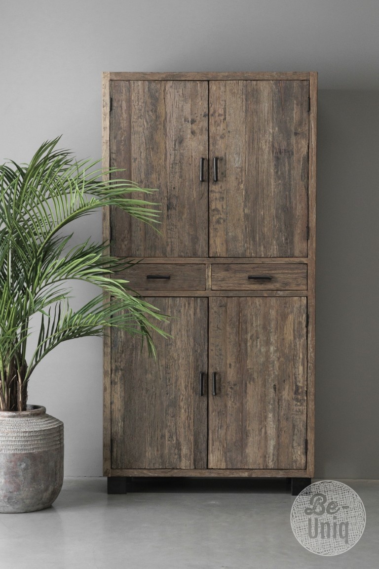 Be-Uniq 4-Deurs Kabinet | Urban Collection | H220xB110xD40 cm
