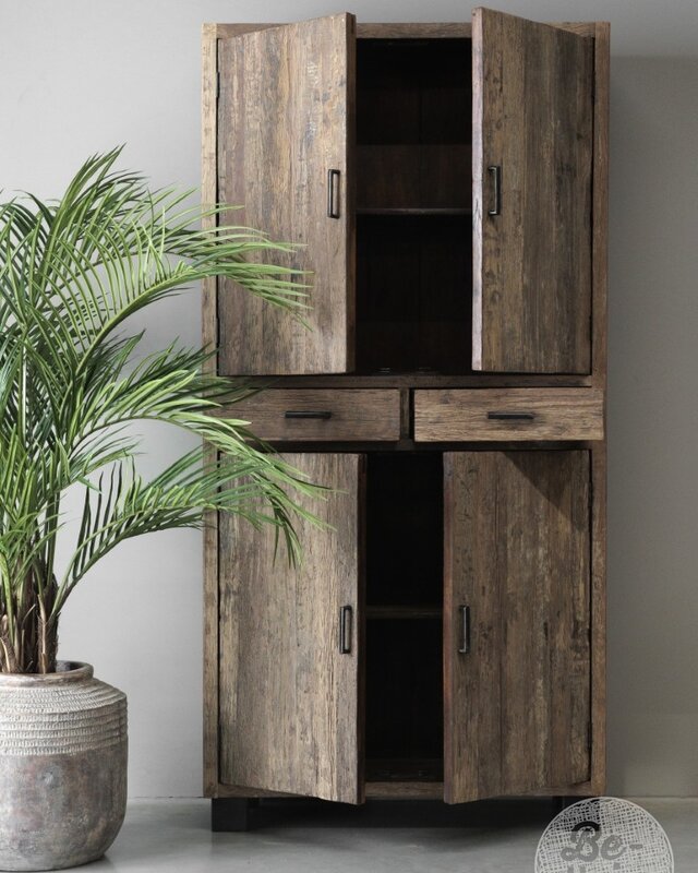 Be-Uniq 4-Deurs Kabinet | Urban Collection | H220xB110xD40 cm