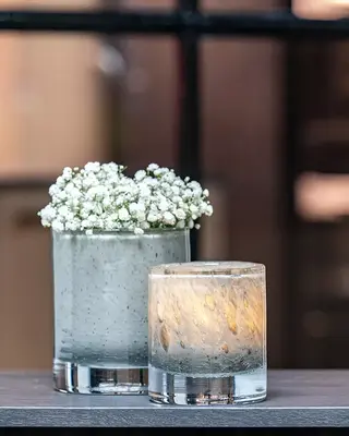 DutZ Cilinder | Taupe Bubbels | 2 Maten