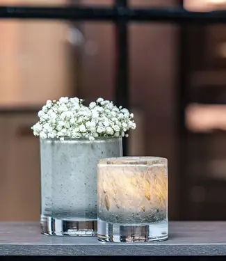 DutZ Cilinder | Taupe Bubbels | 2 Maten