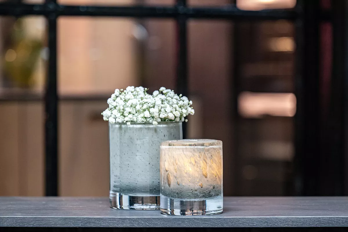 DutZ Cilinder | Taupe Bubbels | 2 Maten