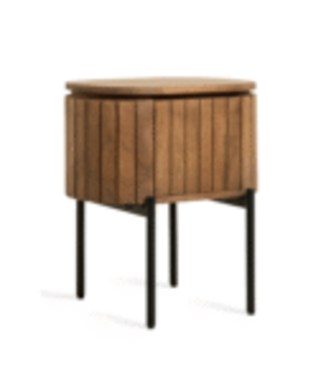 Rene houtman Mokka nachtkastje - lichtbruin, staand