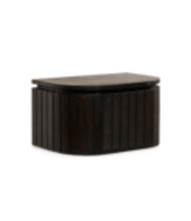 Rene houtman Mokka nachtkastje - donkerbruin, hangend