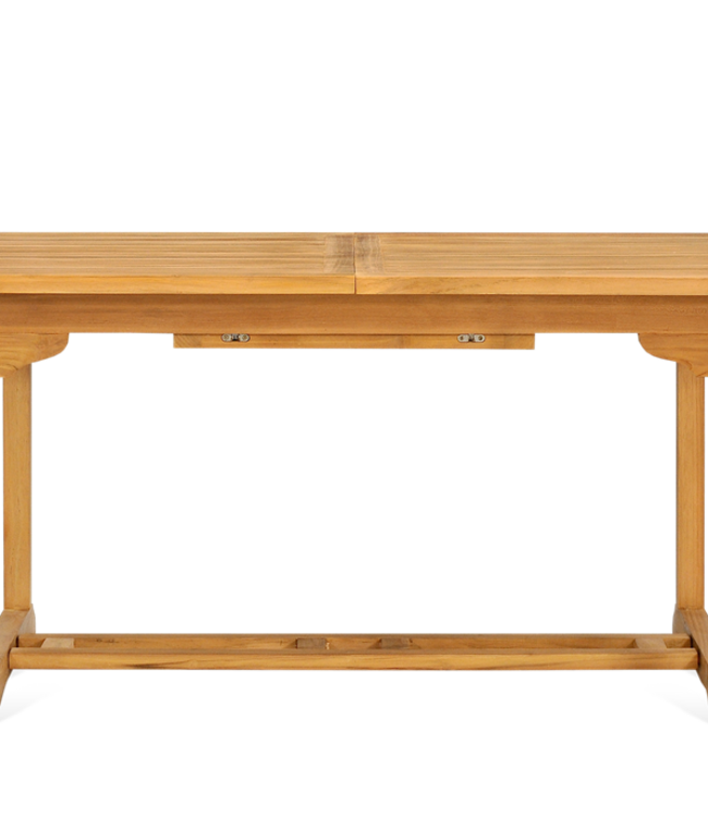 Rene houtman Verlengbare rechthoekige tuintafel 120×180/240