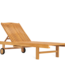 Rene houtman Teakhouten Tuinligstoel Zwembad 200x65x34 Cm
