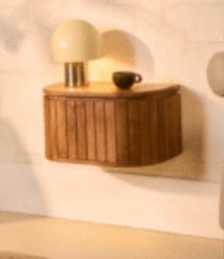 Rene houtman Mokka nachtkastje - lichtbruin, hangend