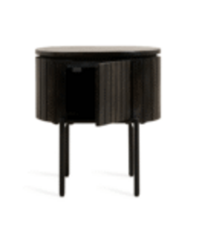 Mokka nachtkastje | donkerbruin | staand