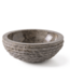 Rene Houtman Waskom Marmer Grijs Rond 40x40x15 Cm Lijnen/Gekapt