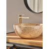 Waskom Marmer Crème Rond 35x15 Cm Glad