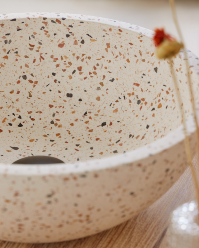 Rene Houtman Waskom Terrazzo Rond 35x13 Cm MIX