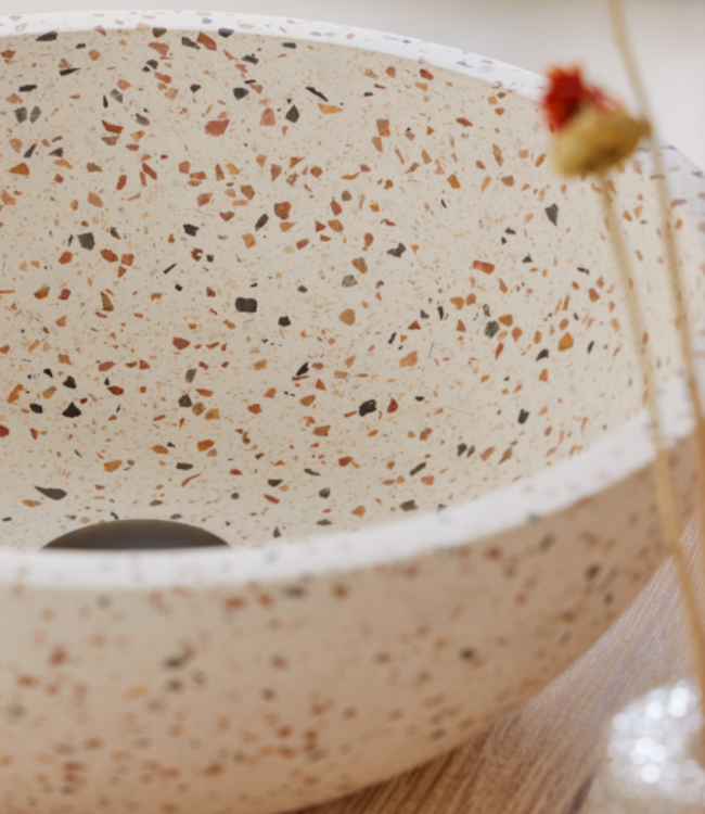 Rene Houtman Waskom Terrazzo Rond 35x13 Cm MIX