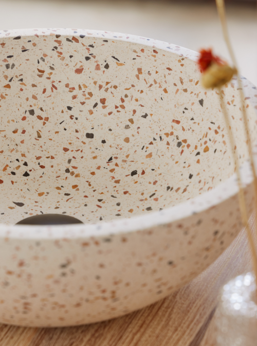 Rene Houtman Waskom Terrazzo Rond 35x13 Cm MIX