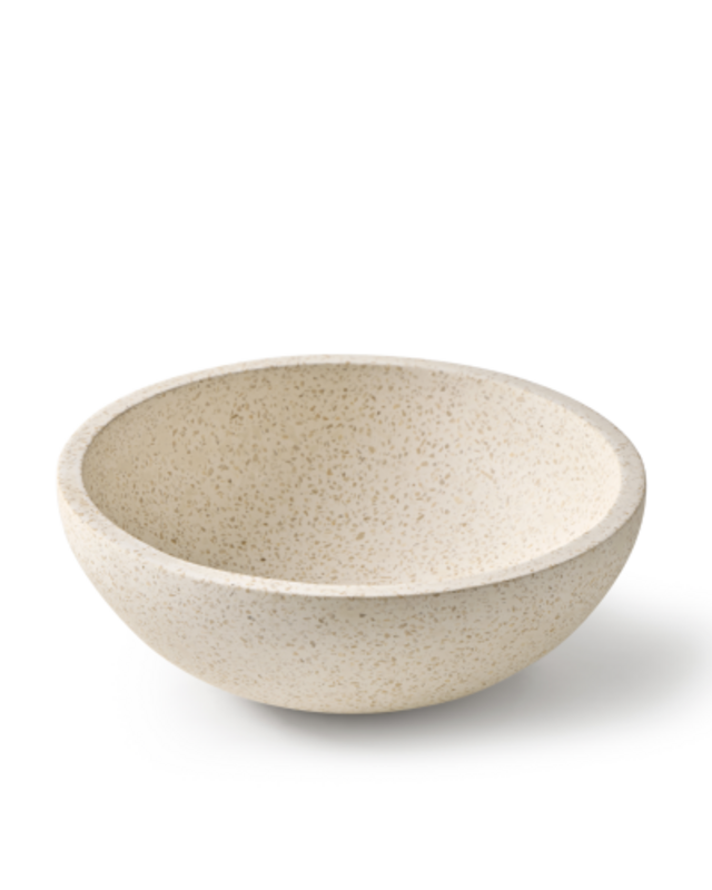 Rene Houtman Waskom Terrazzo Rond 35x13 Cm Wit