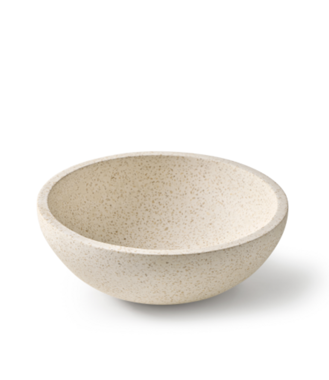 Rene Houtman Waskom Terrazzo Rond 35x13 Cm Wit