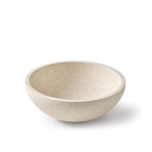 Rene Houtman Waskom Terrazzo Rond 35x13 Cm Wit