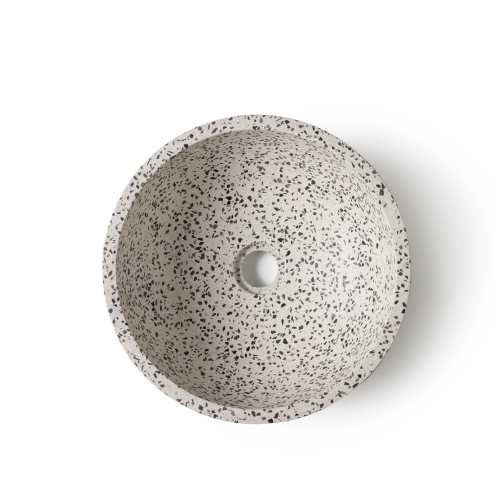 Rene Houtman Waskom Terrazzo Rond 35x13 Cm Grijs