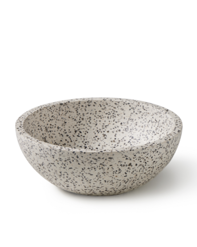 Rene Houtman Waskom Terrazzo Rond 35x13 Cm Grijs