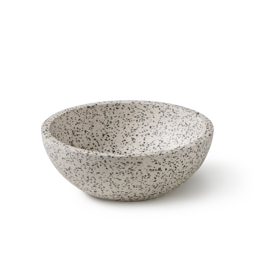 Rene Houtman Waskom Terrazzo Rond 35x13 Cm Grijs