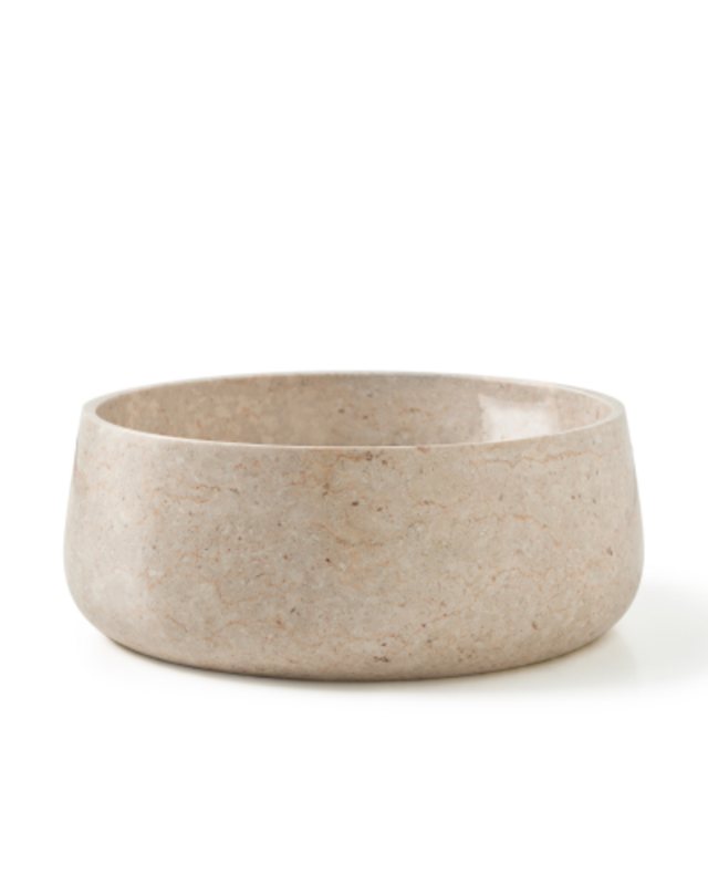 Rene Houtman Waskom Rene Houtman | Marmer Crème | B40 x D40 x H15 cm