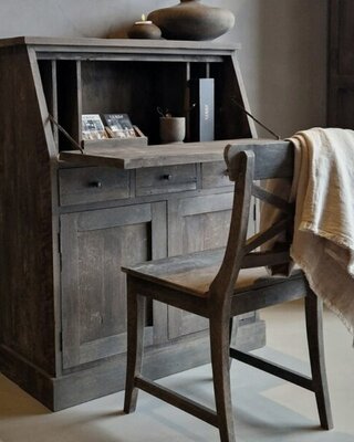 Luksa Home Collection Secretaire Bureau Duuk Oud Hout B120xH90xD40