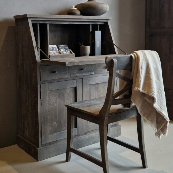 Luksa Home Collection Secretaire Bureau Duuk Oud Hout B120xH90xD40