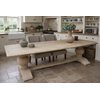 Eiken Tafel Met Bolpoot | H75xB280xD92 cm