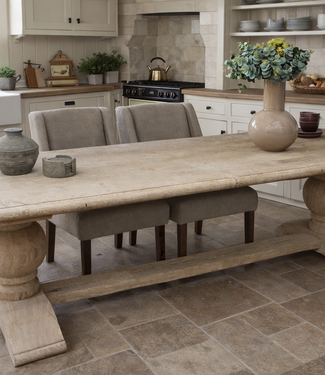 Rene Houtman Eiken Tafel Met Bolpoot | H75xB280xD92 cm