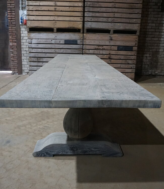 Rene Houtman Eiken Tafel bolpoot | H75xB375xD90 cm