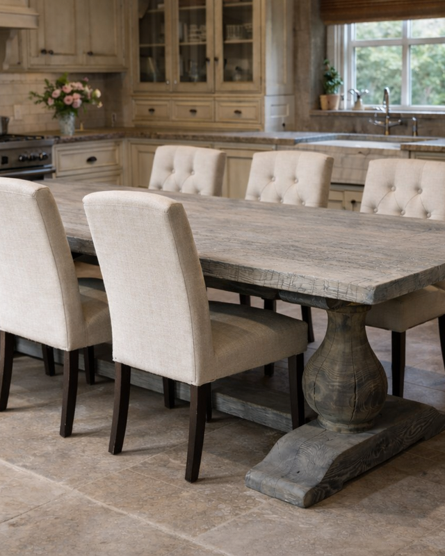 Rene Houtman Eiken Tafel bolpoot | H75xB375xD90 cm