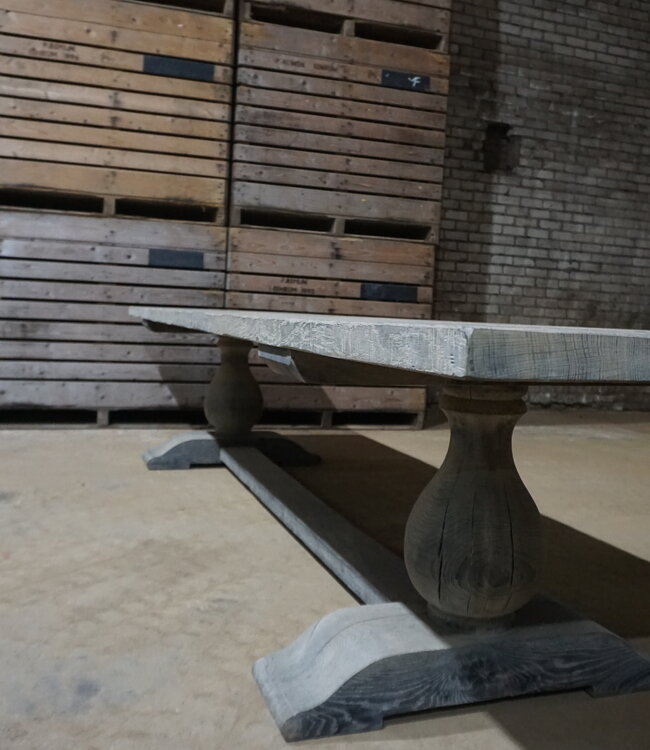 Rene Houtman Eiken Tafel bolpoot | H75xB375xD90 cm