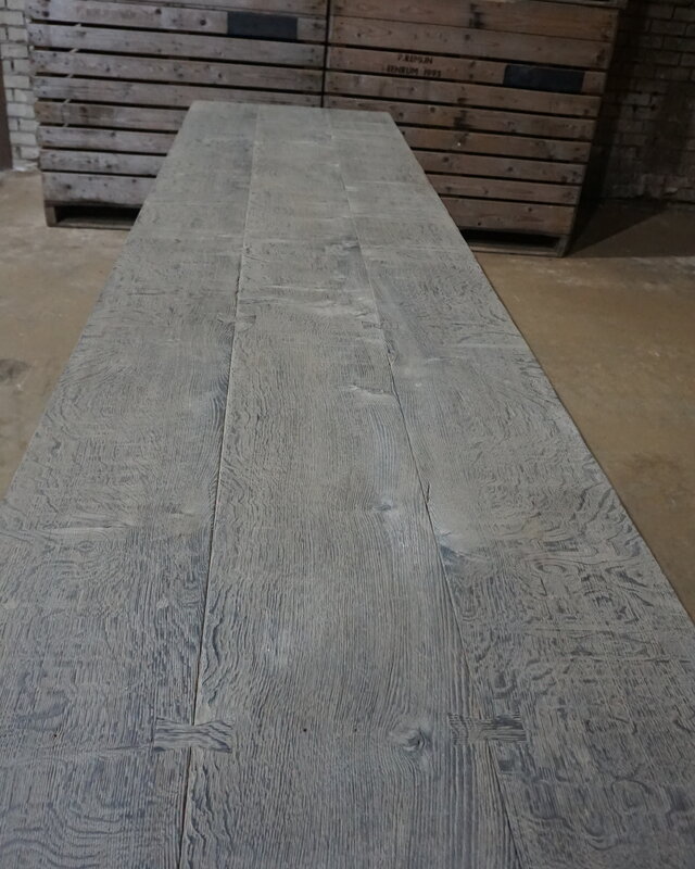 Rene Houtman Eiken Tafel bolpoot | H75xB375xD90 cm