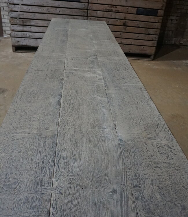 Rene Houtman Eiken Tafel bolpoot | H75xB375xD90 cm