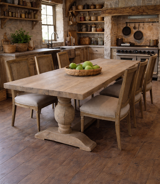 Rene Houtman Eiken Tafel Met Bolpoot | H75xB260xD80 cm