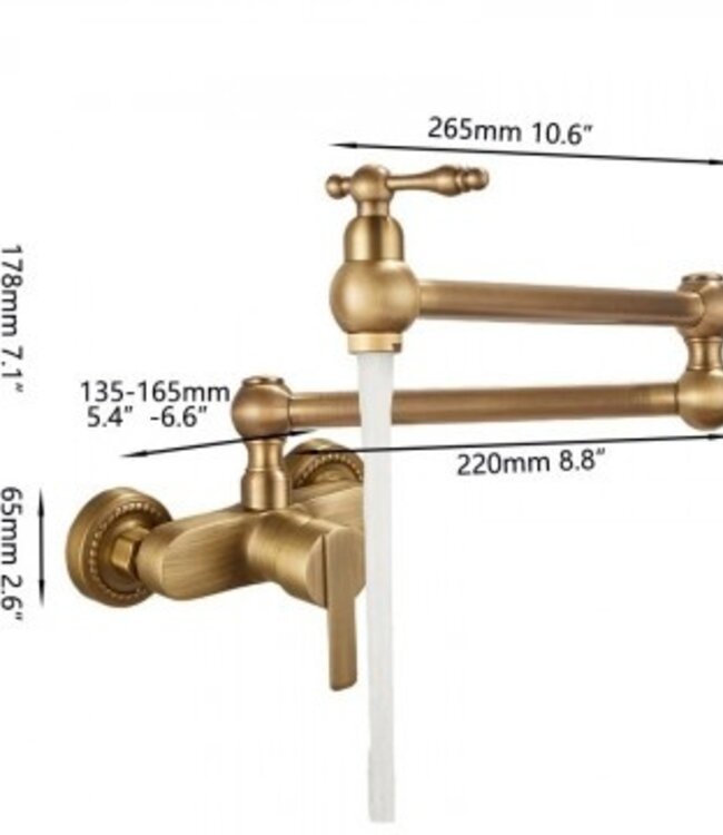 Rene Houtman Landelijke Eengreeps Muurmengkraan | H17,8 cm