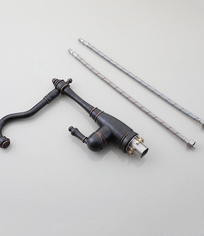 Rene houtman Landelijke wastafelkraan | H29 cm