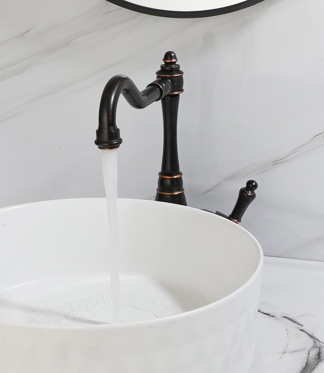 Rene houtman Landelijke wastafelkraan | H29 cm