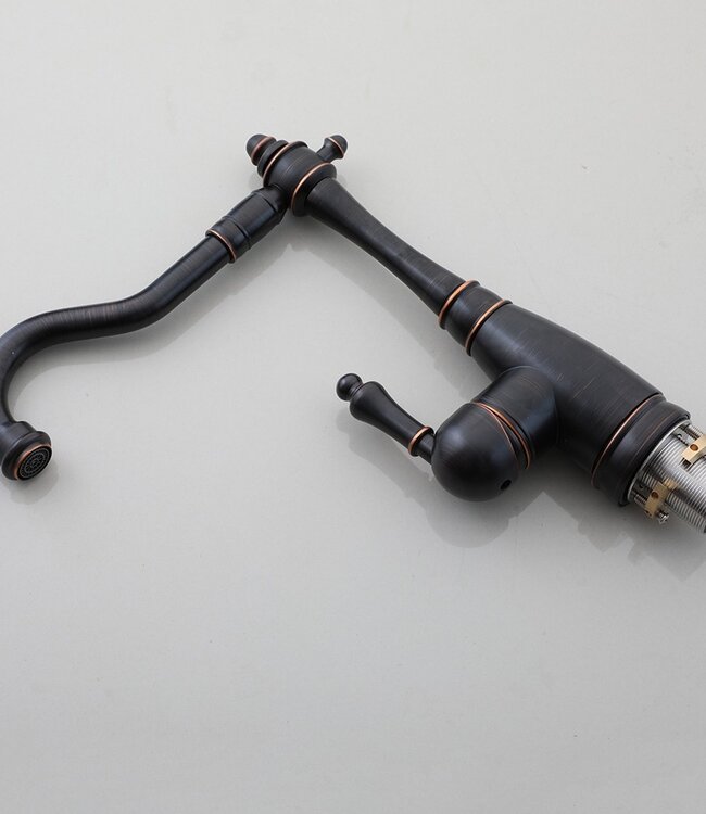 Rene houtman Landelijke wastafelkraan | H29 cm