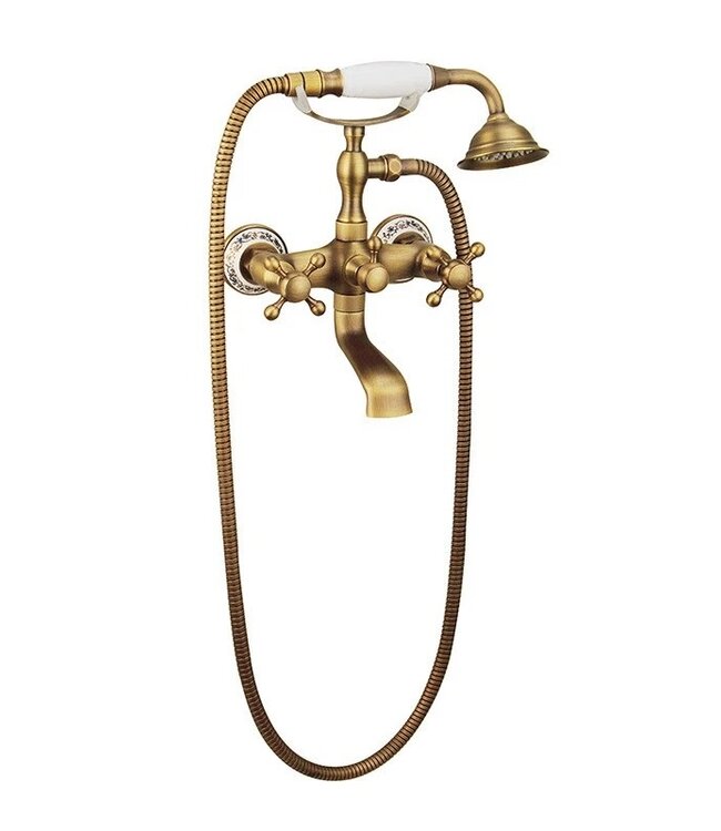 Rene houtman Landelijke Badkraan met Handdouche | 27,5 cm