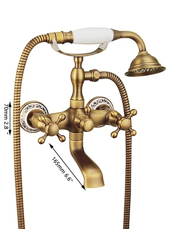 Rene Houtman Landelijke Badkraan met Handdouche | 27,5 cm