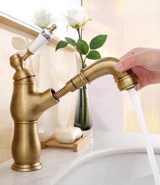 Rene houtman Landelijke Wastafelkraan | H23 cm