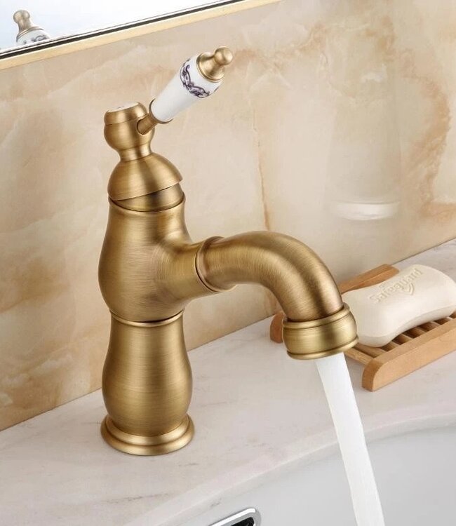 Rene houtman Landelijke Wastafelkraan | H23 cm