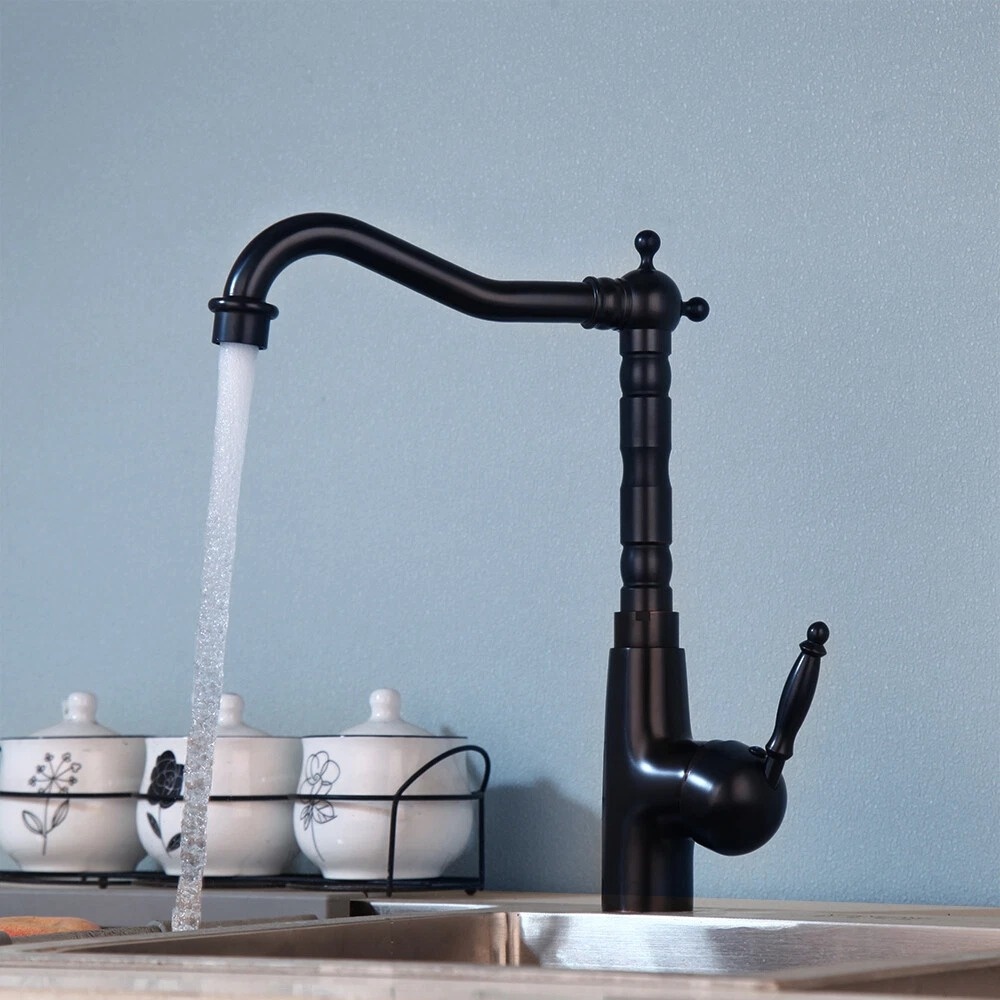 Rene Houtman Wastafelkraan Oliebrons | H31 cm