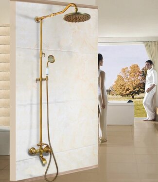 Rene houtman Nostalgische Regendoucheset | H43 cm