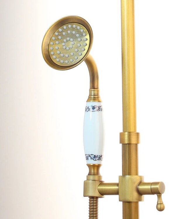 Rene houtman Landelijke opbouw regendouche | Bronskleur