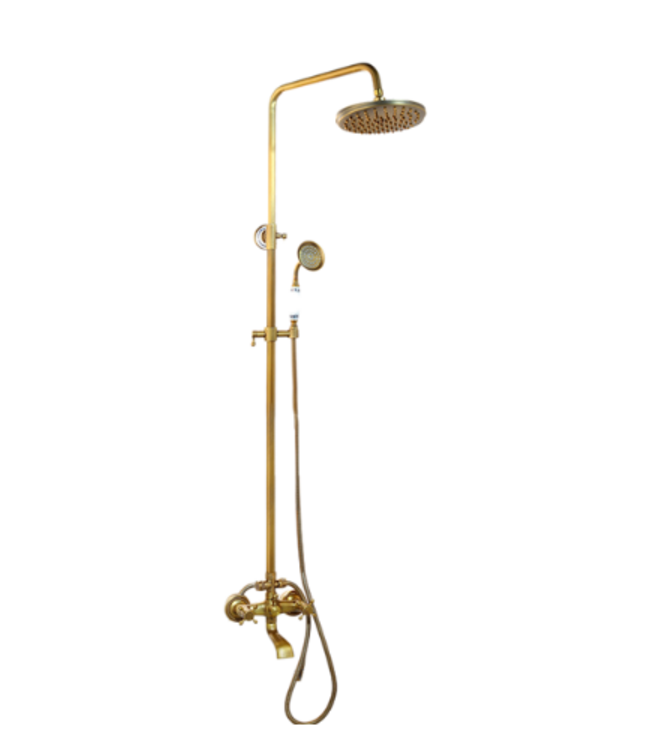 Rene houtman Landelijke opbouw regendouche | Bronskleur