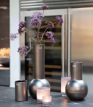 DutZ Vaas Meryna | Mat Zilver | H30 x D18 cm