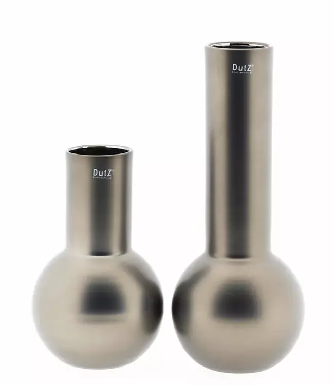 DutZ Vaas Meryna | Mat Zilver | H30 x D18 cm