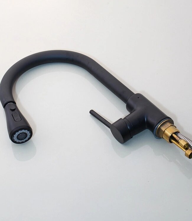 Rene houtman Zwarte keukenkraan | H35 cm