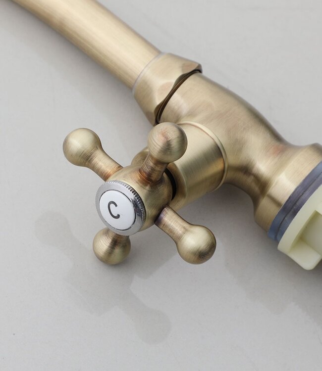 Rene houtman Nostalgische Koudwater Kraan | Brons